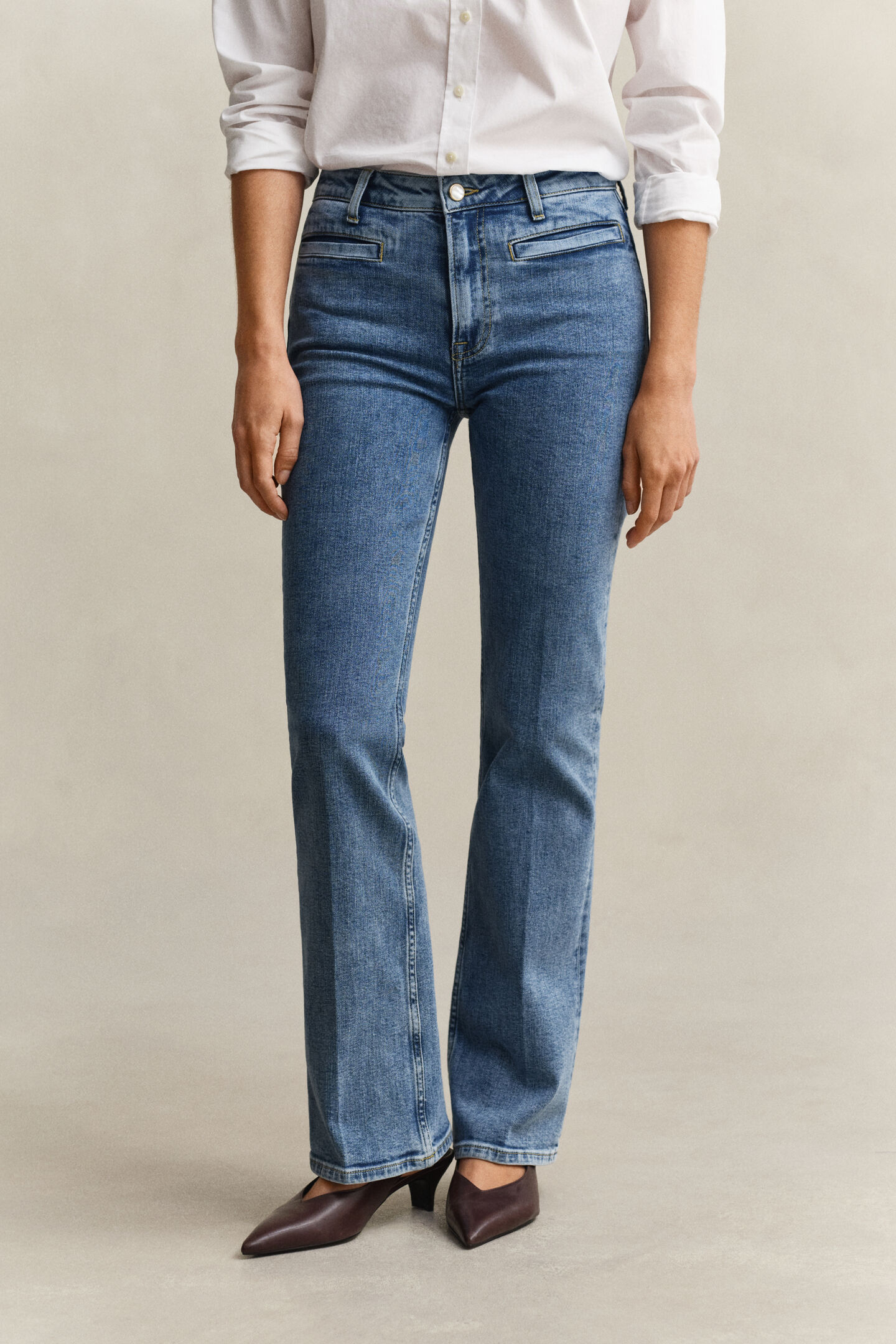 Monogram Flared Jeans