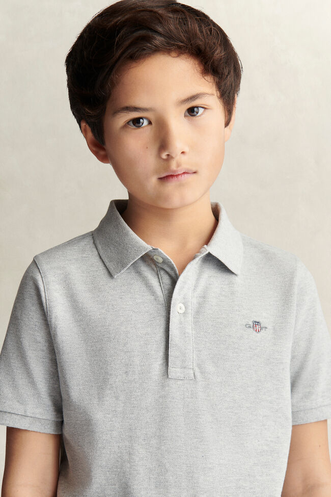 Teens Shield Piqu&eacute; Polo Shirt