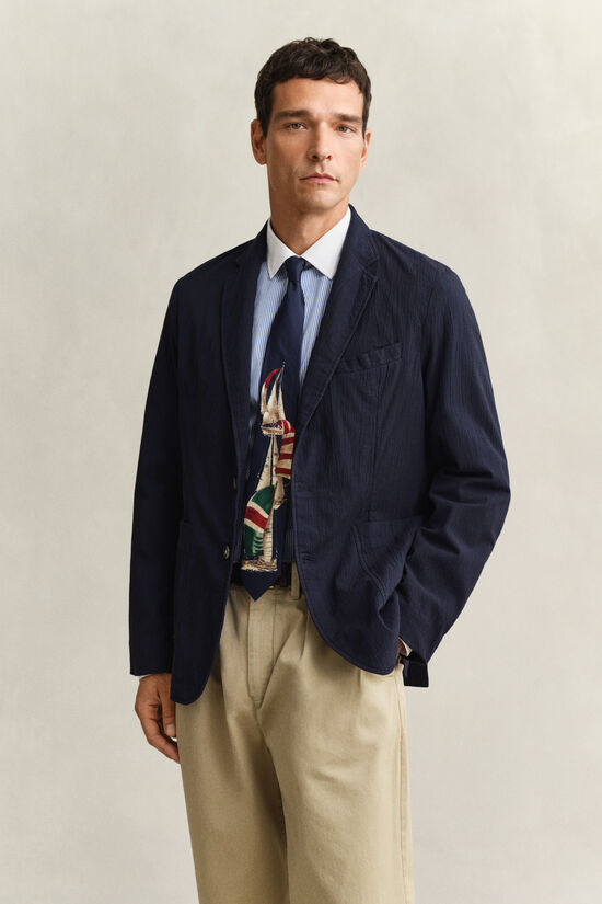 Seersucker Blazer