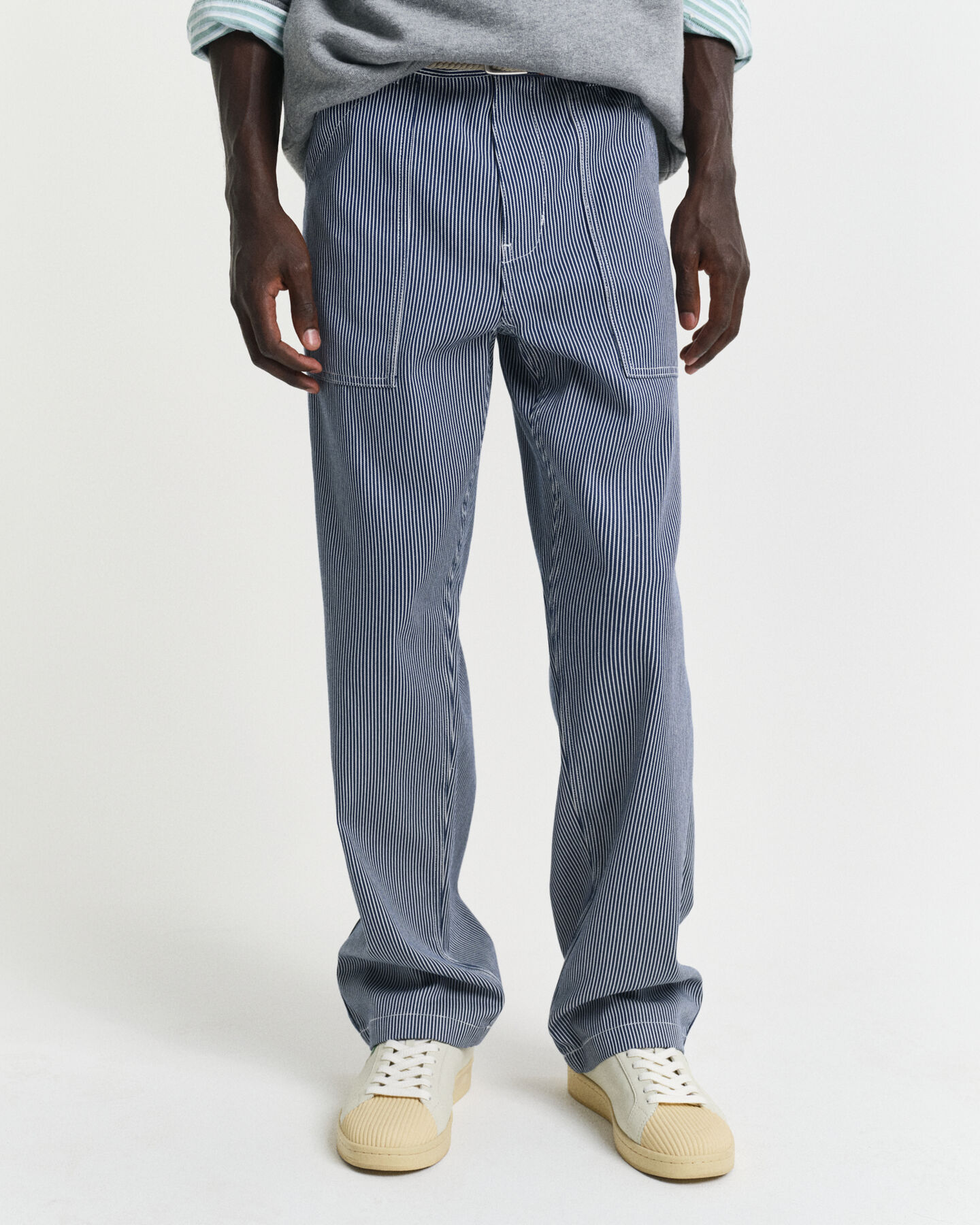 Relaxed Fit Hickory Stripe Jeans