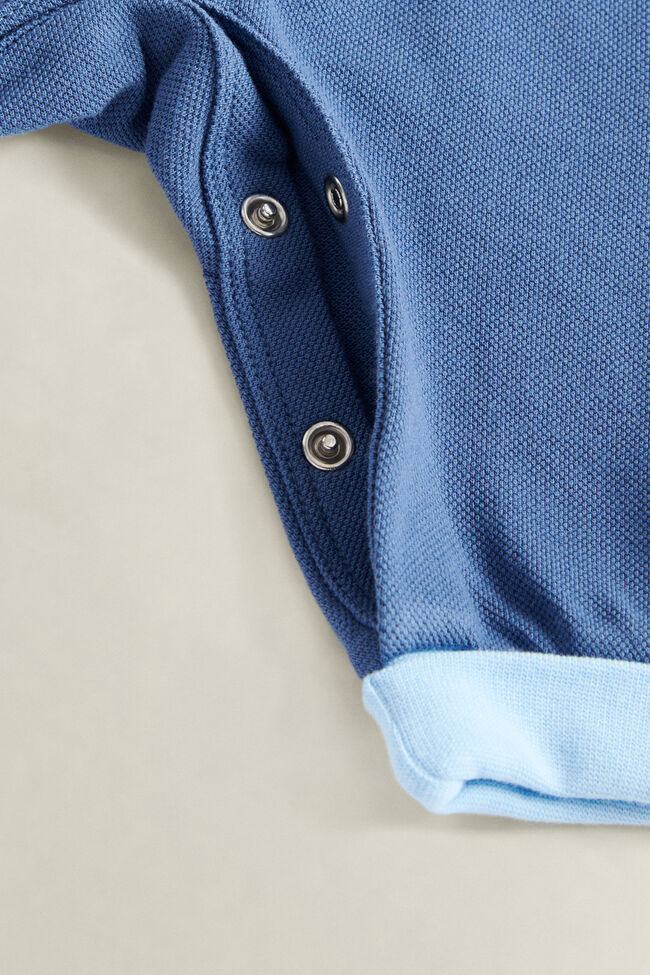 Baby Boys Polo Collar Romper