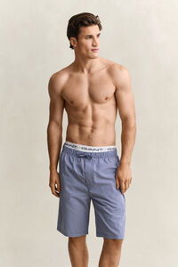 Gingham Poplin Pajama Shorts