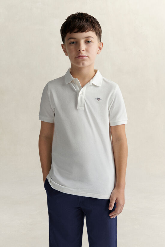 Teens Shield Piqu&eacute; Polo Shirt