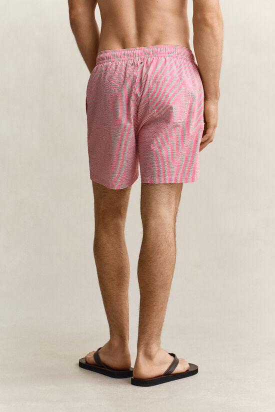 Striped Seersucker Swim Shorts