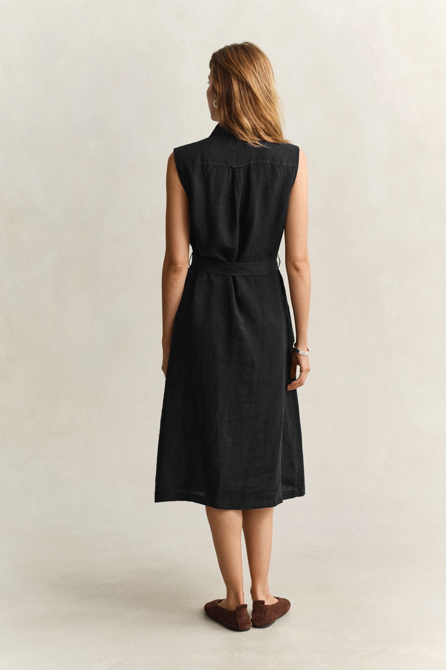 Sleeveless Linen Dress