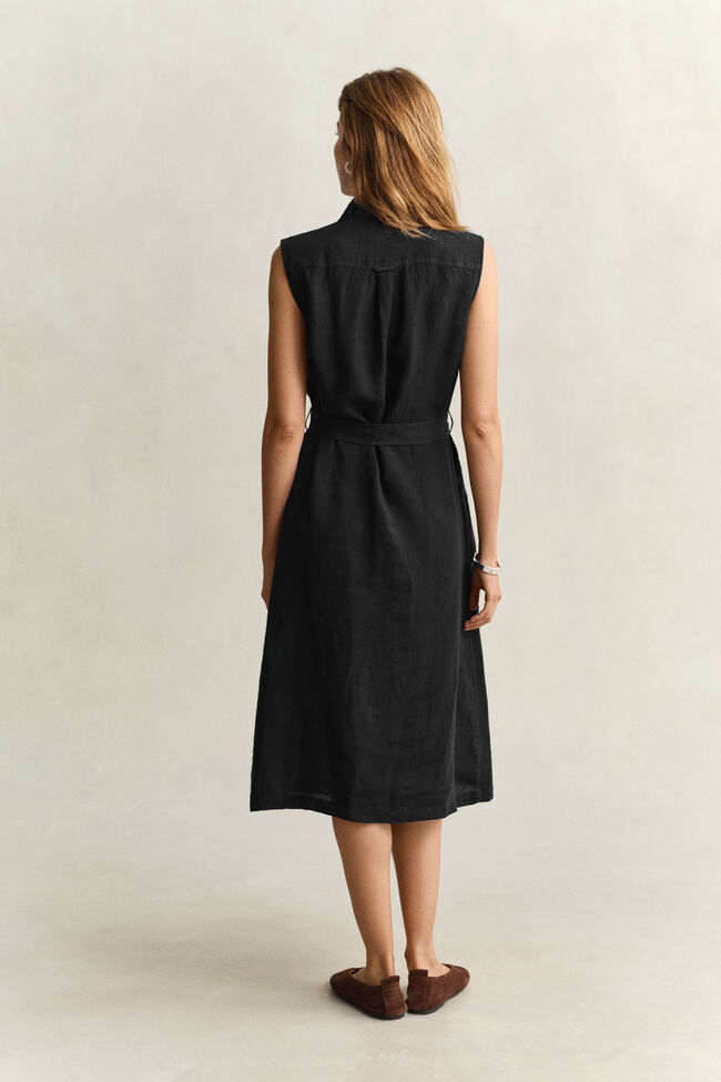 Sleeveless Linen Dress