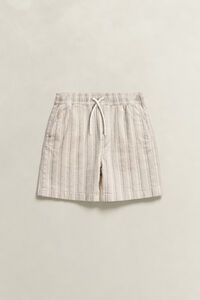 Boys Striped Linen Shorts