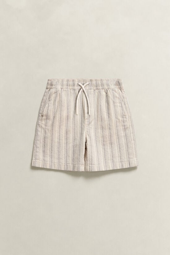 Boys Striped Linen Shorts