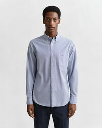 Regular Fit Classic Banker Stripe Poplin Shirt