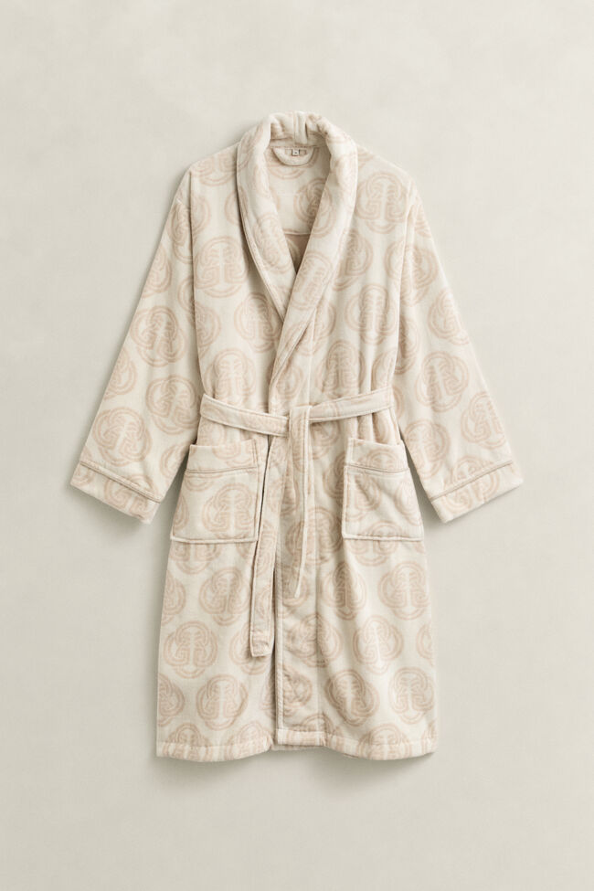 Monogram Print Robe