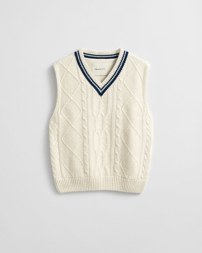 Cable Knit Vest
