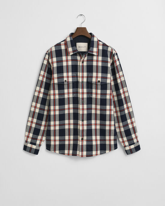 Checked Heavy Twill Overshirt