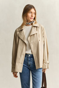 Lightweight Short Trench Coat