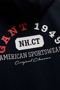 Boys Collegiate Graphic Zip Hoodie