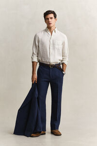 Indigo Seersucker Suit Pants