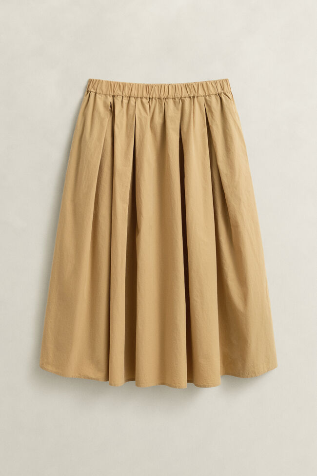 Poplin Midi Skirt