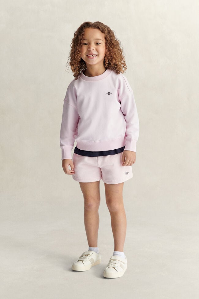 Girls Shield Sweat Shorts