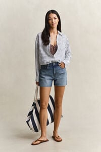 Relaxed Fit Striped Linen Shirt