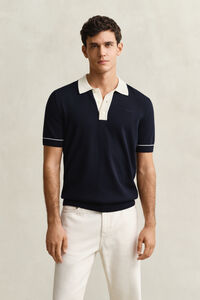 Cotton Modal Polo Sweater