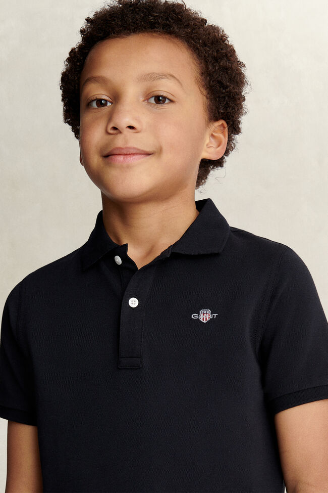 Teens Shield Piqu&eacute; Polo Shirt