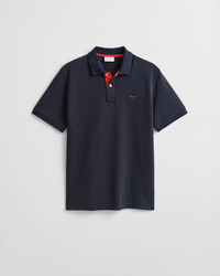 Contrast Piqué Polo Shirt