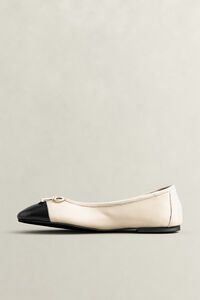 Chadii Leather Ballet Flats