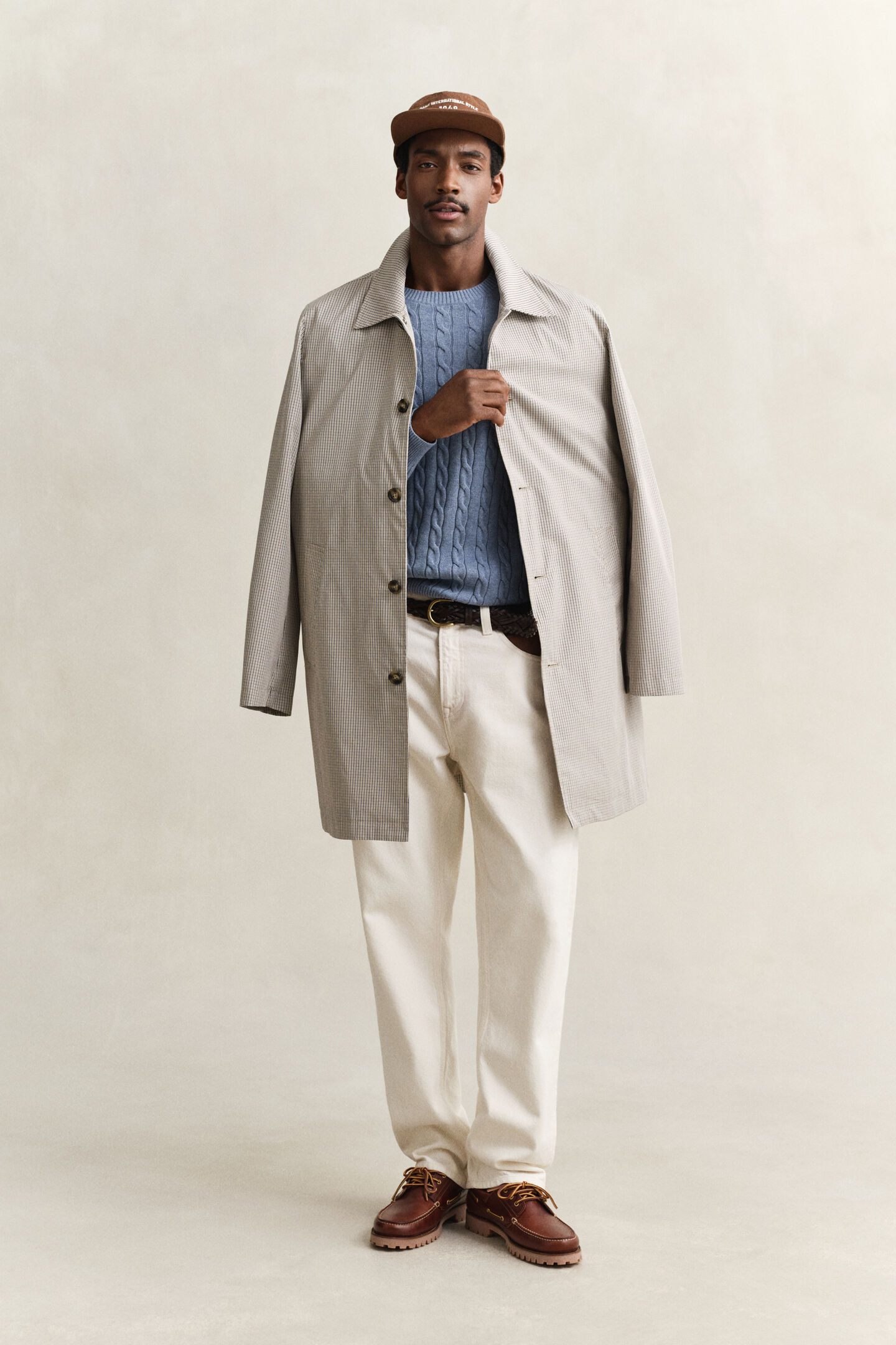 Cotton Cable Knit Crew Neck Sweater