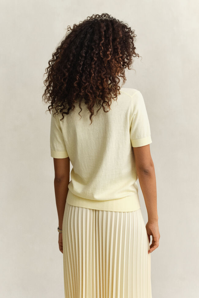 Knitted Short Sleeve Rugger