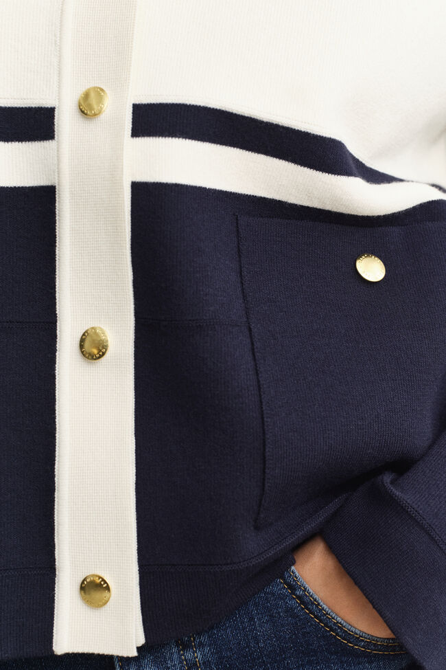 Color Blocked Cardigan