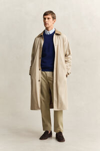 Textured Cotton Crew Neck Sweater