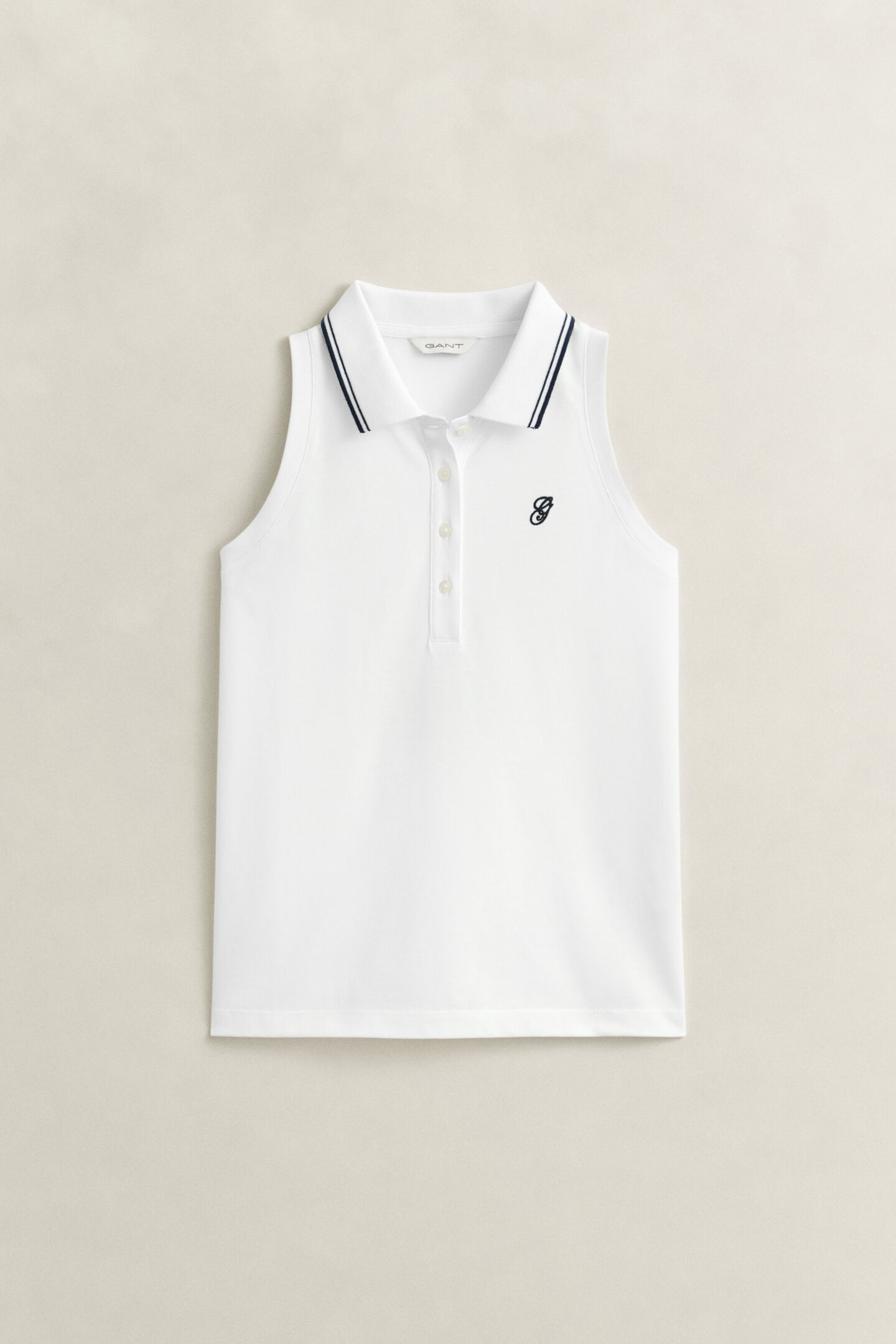 Sleeveless Piqu&eacute; Polo Shirt
