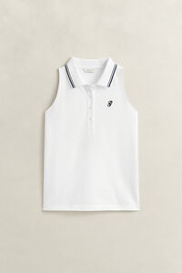 Sleeveless Piqu&eacute; Polo Shirt