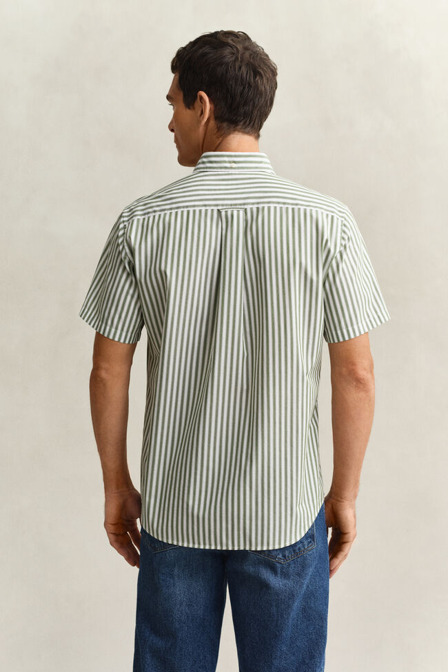 Striped Classic Poplin Short Sleeve Shirt