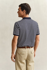 Striped Pima Cotton Polo Shirt