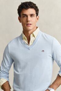 Classic Cotton V-Neck Sweater