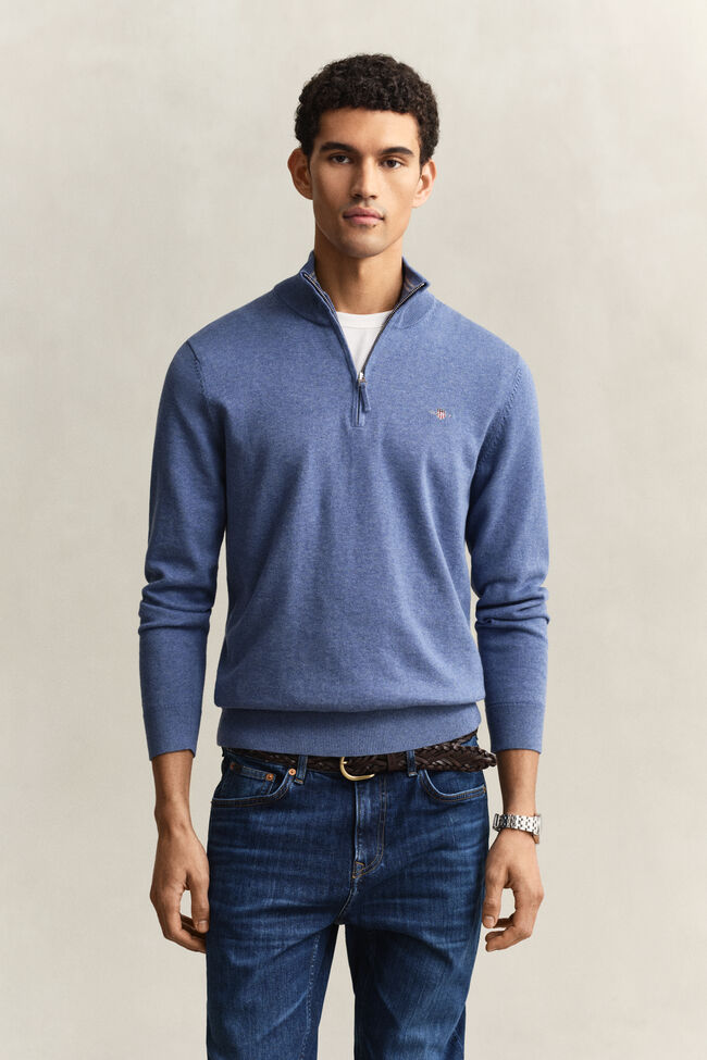 Classic Cotton Half-Zip Sweater