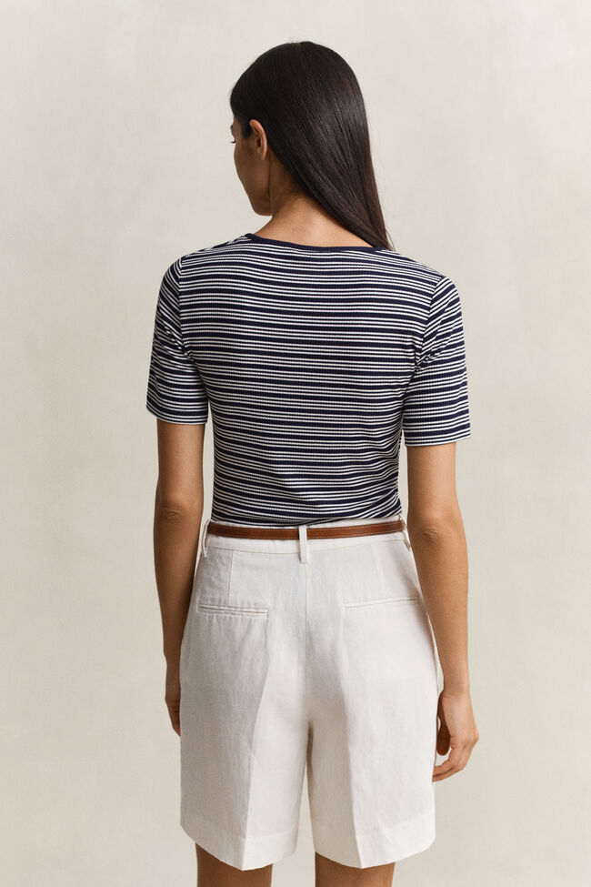 Ribbed Henley Top