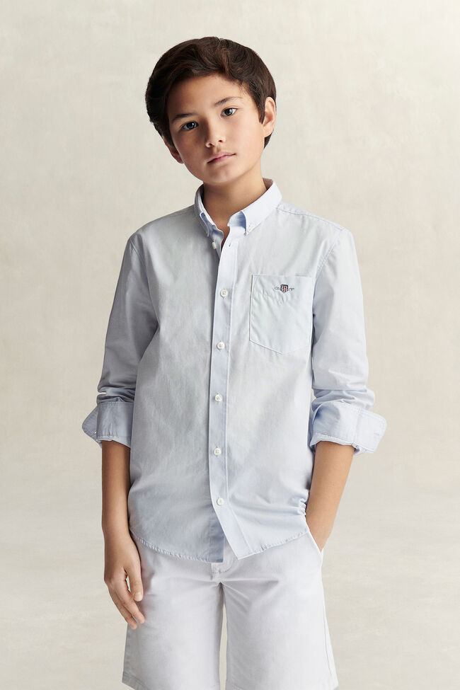 Teen Boys Shield Poplin Shirt
