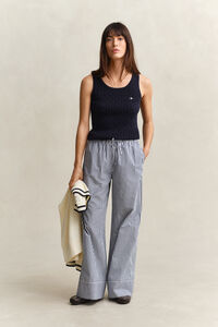 Striped Poplin Pants
