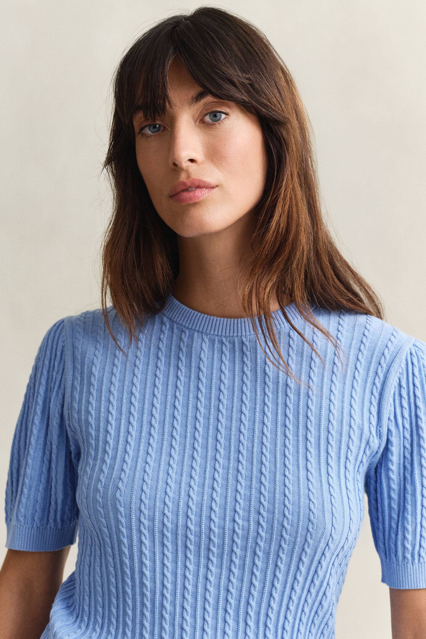 Cotton Short Sleeve Sweater