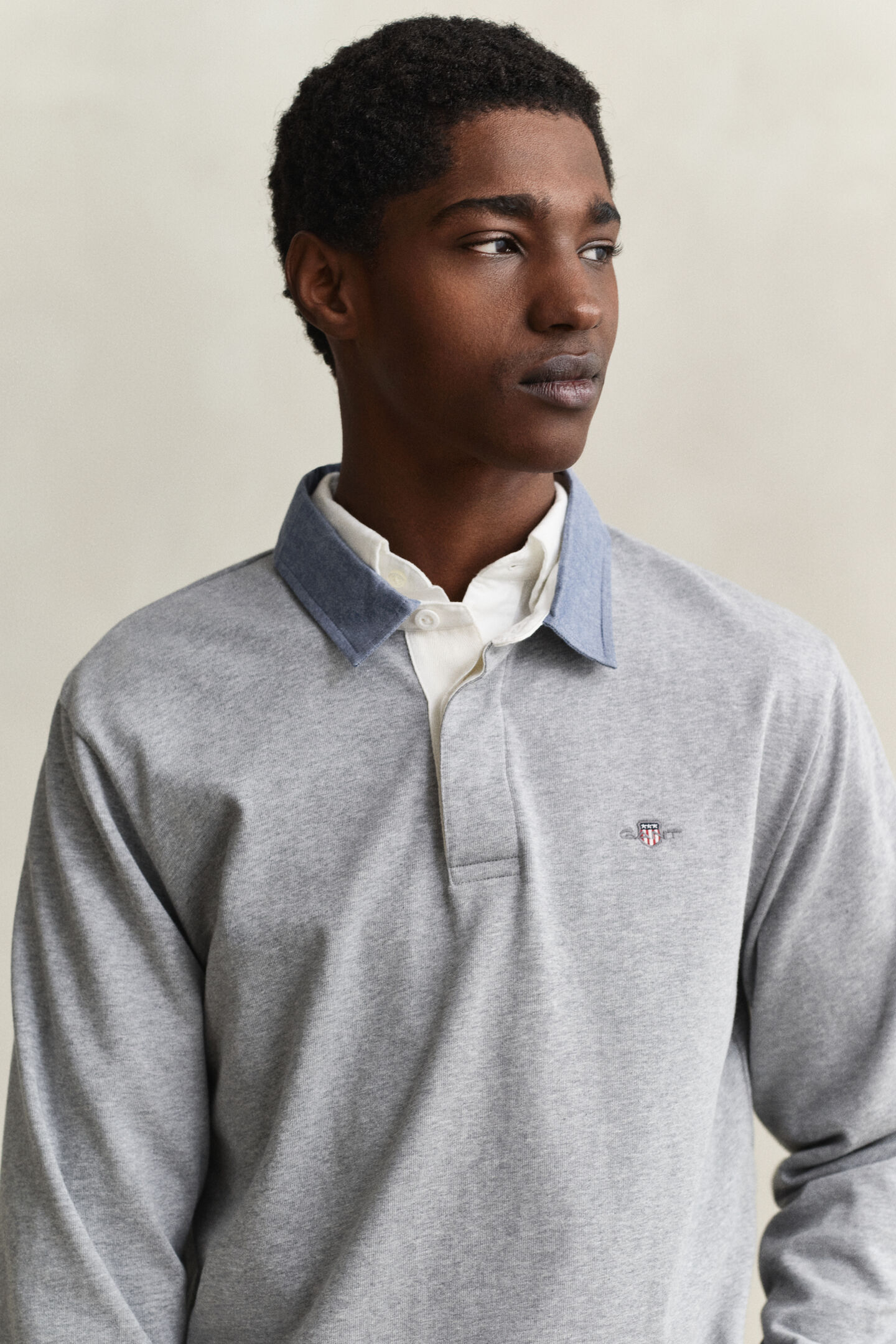 Chambray Collar Heavy Rugger