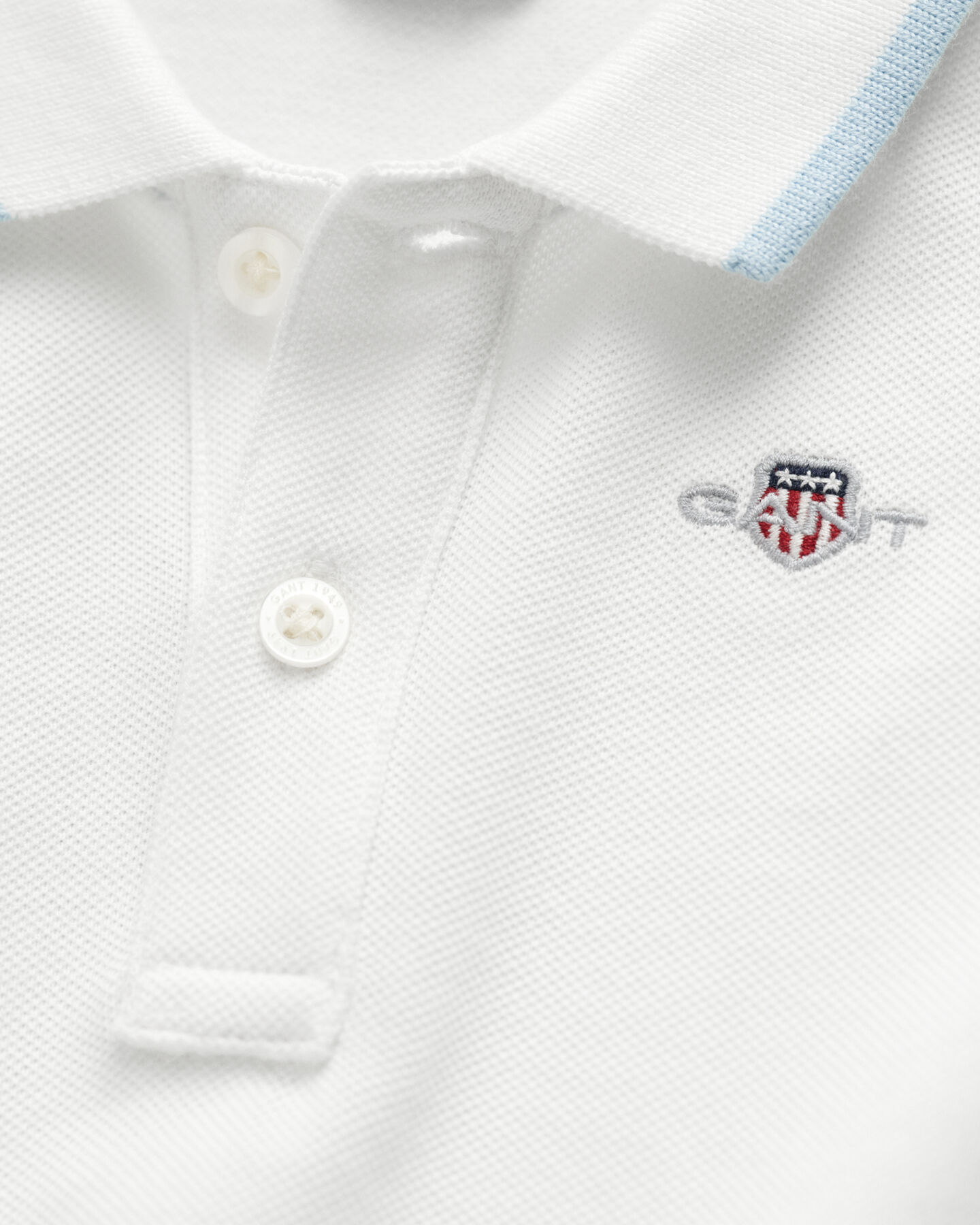 Baby Contrast Tipped Piqué Rugger