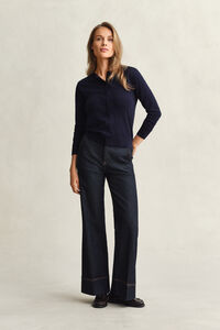 Lightweight Knit Crew Neck Cardigan