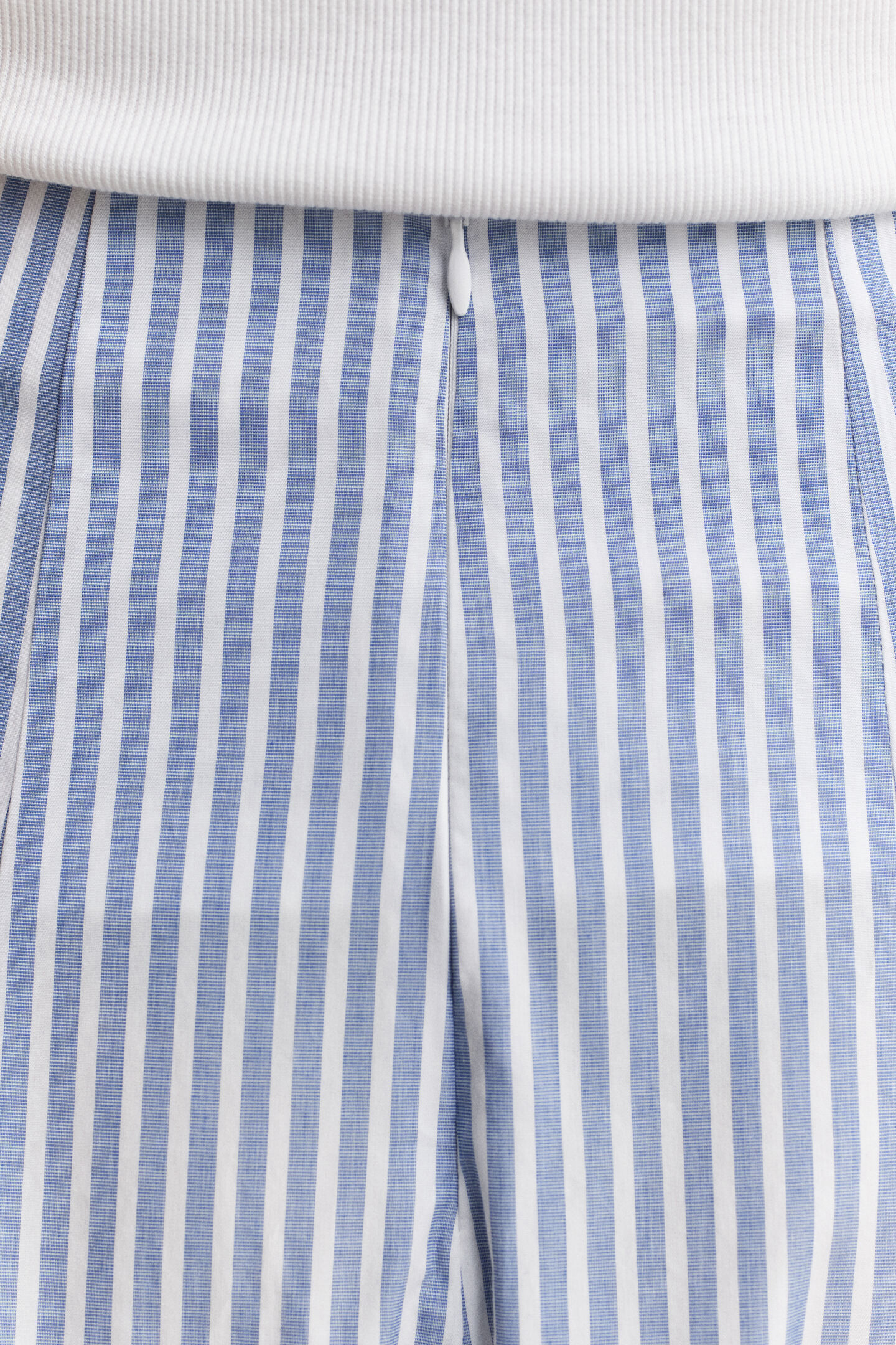 Striped Cotton Midi Skirt