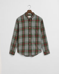 Relaxed Fit Lightweight Checked Twill Shirt