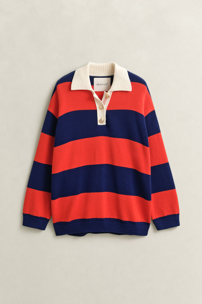 Striped Cotton Rugger