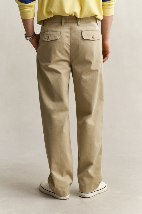 Relaxed Fit Cotton Twill Chinos