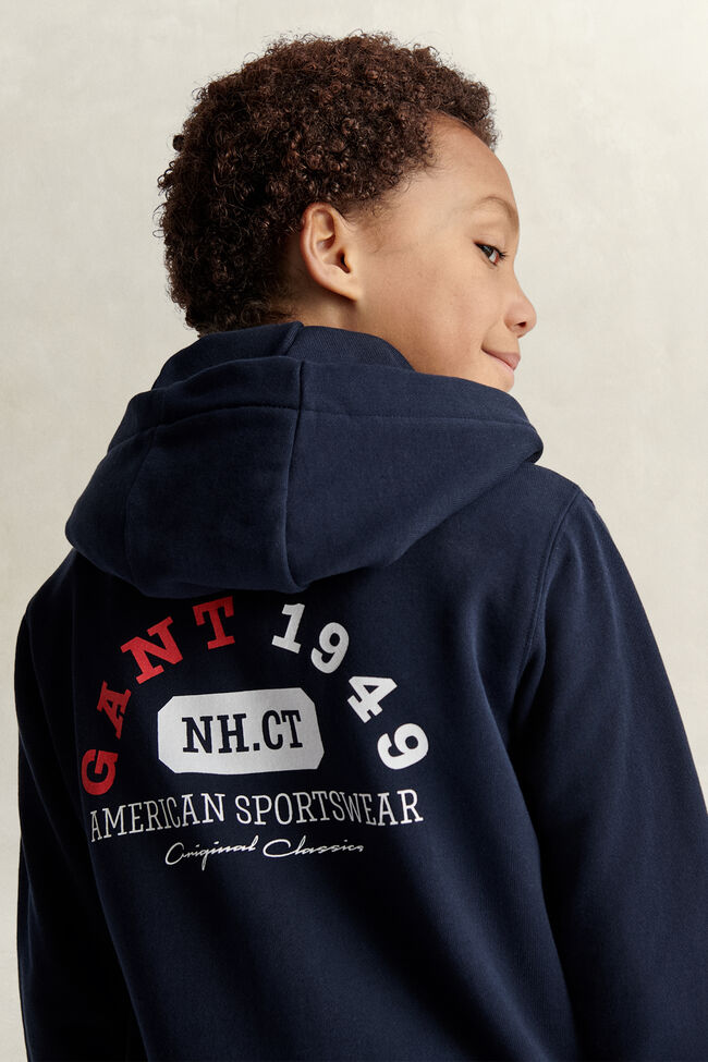 Teen Boys Graphic Zip Hoodie