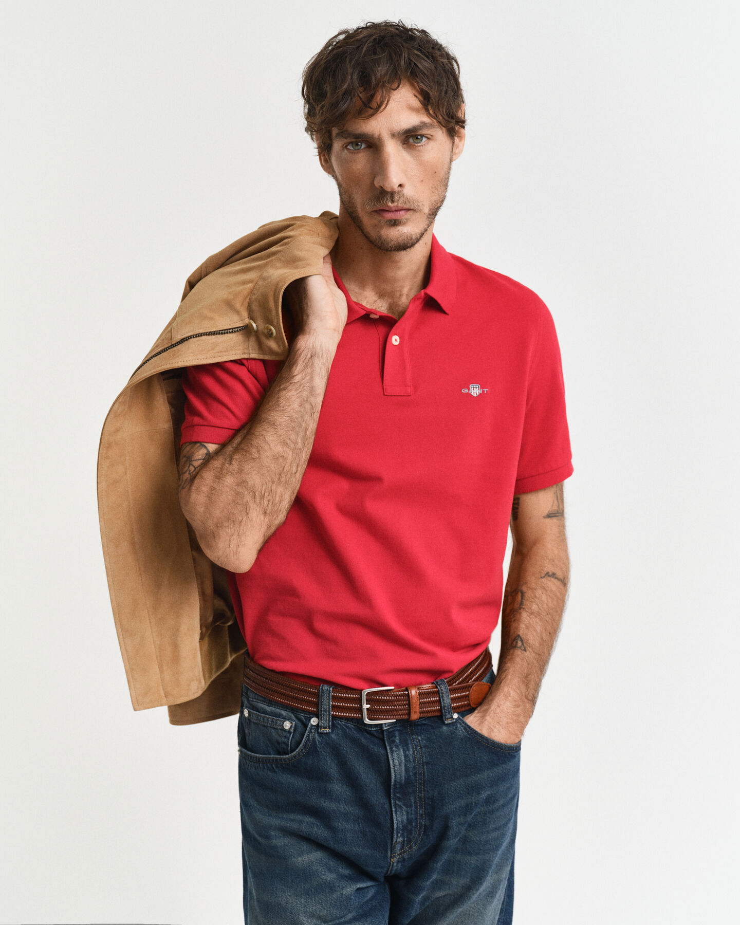 Regular Fit Shield Piqué Polo Shirt