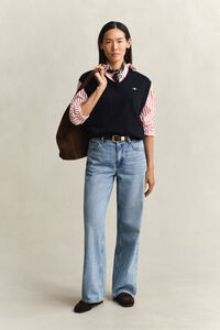 Relaxed Fit Classic Striped Poplin Shirt